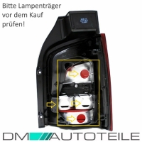 Rückleuchten Heckleuchten RECHTS LINKS Rot Smoke passt für VW T5 FACELIFT 09-15