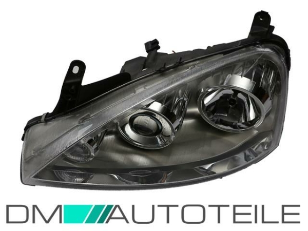 Opel Corsa C Scheinwerfer Klarglas Chrom links Bj 04-06