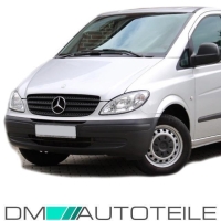 Mercedes Benz Viano Vito W639 K&uuml;hlergrill vorne schwarz Seidenmatt Bj 03-10