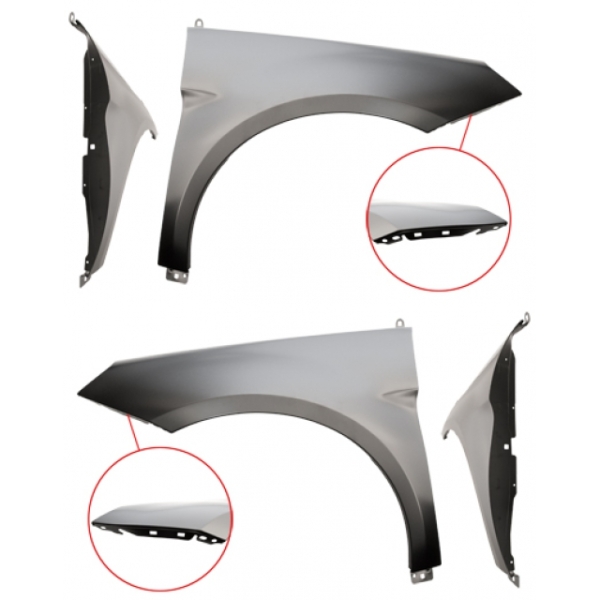 Kotflügel für Mercedes B-Klasse (W245) 09-11 SET rechts+links vorne