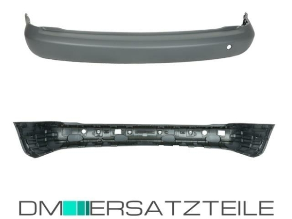 Stoßstange hinten dunkelgrau Montagefertig+HALTER für VW Caddy III 2K 2003-2010