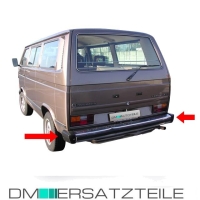 für VW T2 T3 Heck Stoßstange Hinten+ Satz Stoßstangenecke Ecken Hinten Set 70-91