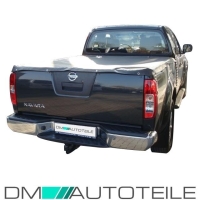 Nissan Navara D40 Stoßstange hinten 05-10 Chromteil ohne Löcher für Rückstrahler