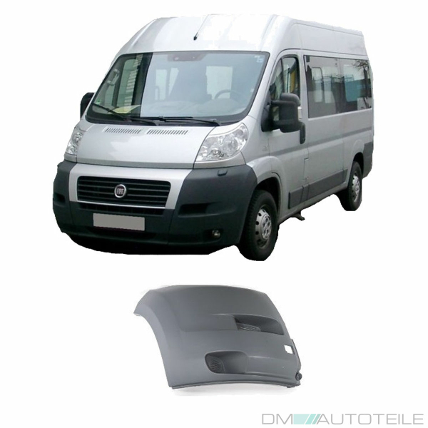 Stoßstangenecke vorne Links Fahrerseite Dunkelgrau passt für Fiat Ducato + Boxer + Jumper 2006-2014