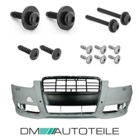 Set Audi A6 4F C6 Sto&szlig;stange vorne Limo / Avant Bj 08-11 + Montagekit