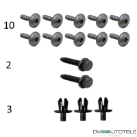 SET Audi A4 B8 Stoßstange vorne 07-11 für PDC & SRA + Schrauben