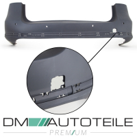 Stoßstange hinten grundiert für PDC 4 Löcher & Chromleisten passt für VW Passat Variant ab 2011-2014