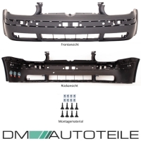 Stoßstange vorne + Gitter unten 97-06 passt für VW Golf 4 ab 99-06