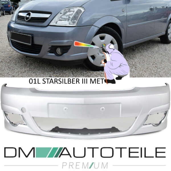 Lackiert 01L STARSILBER III MET Opel Mervia A Facelift Front Stoßstange vorne 01L STARSILBER III MET Bj. 06-10