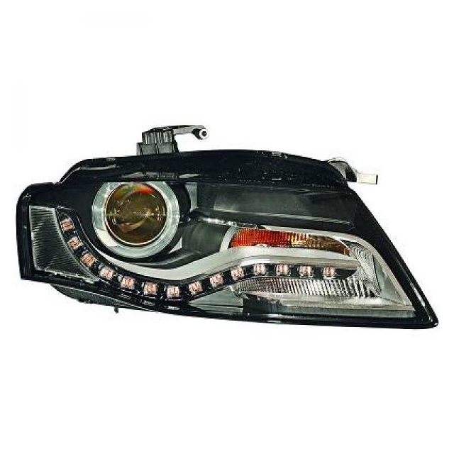 Set VOLL LED Nebelscheinwerfer Chrom passt für Audi A4 B8 07-11 A6