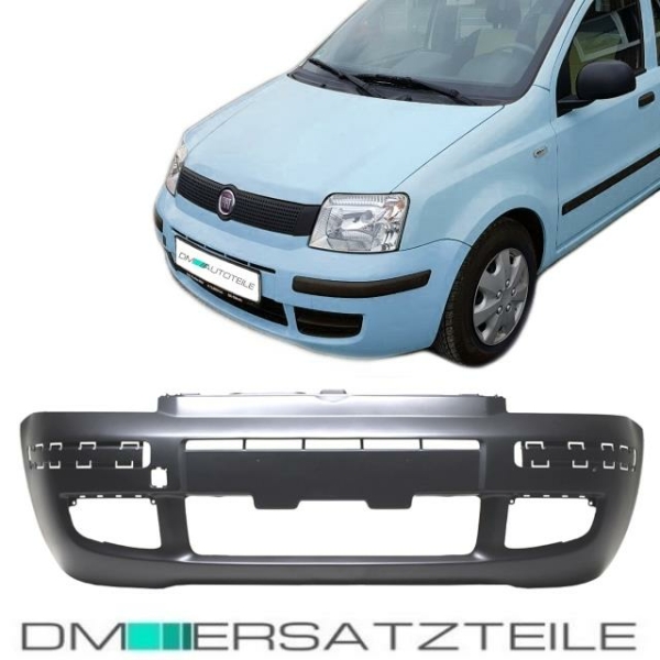 Fiat Panda Stoßstange vorne für Zierleisten 2003-2012 glatt lackierfähig (nicht 4x4)