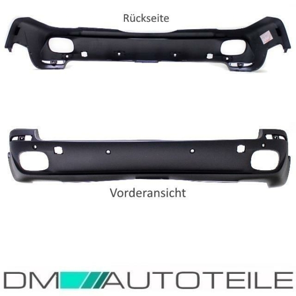 Stoßstange hinten Lackierfähig passt BMW X5 E70 bj.06-06/10 unten für Parkhilfe