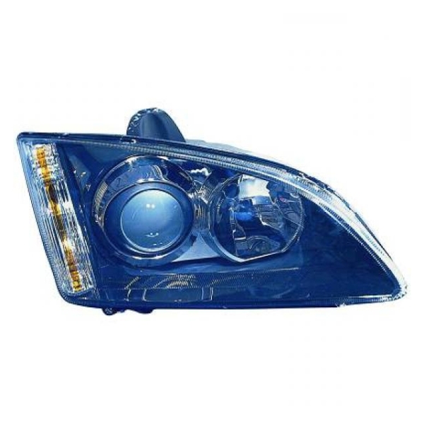 Scheinwerfer Schwarz H1/H7 links passend für Ford Focus II Vorfacelift ab 04-08