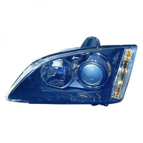 Scheinwerfer Schwarz H1/H7 rechts passend für Ford Focus II Vorfacelift ab 04-08