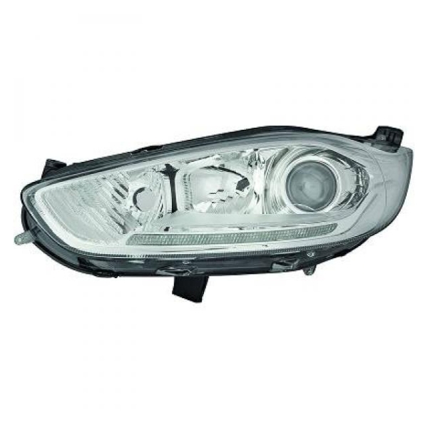 Visteon Scheinwerfer + Motor+LED H7/H1 rechts passt für Ford Fiesta VI 2013>