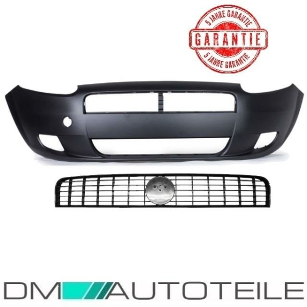 Fiat Grande Punto 199 Stoßstange vorne + Kühlergitter Bj 05-09 lackierfähig