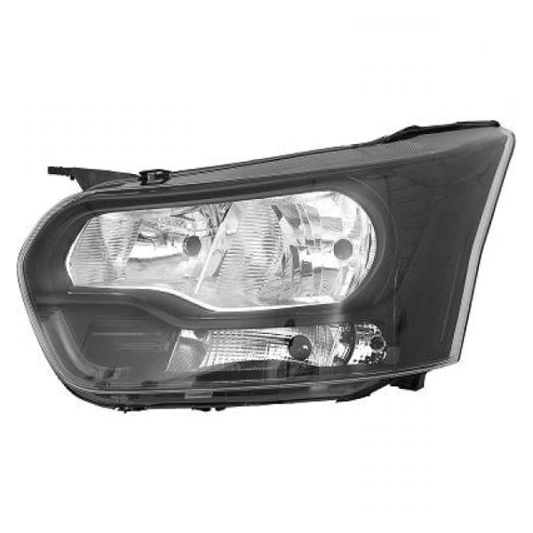 Scheinwerfer H7 schwarz Depo links passt für Ford Transit FCD/FAD/FED ab 14-19
