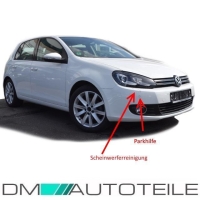 Ersatz für VW Golf 6 VI Stoßstange Vorne 4x PDC / SRA +Spoiler Lippe PREMIUM