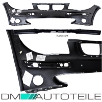 Set Stoßstange 04-07 vorne oben ohne SRA+Spoiler grundiert passt für BMW 1er E87