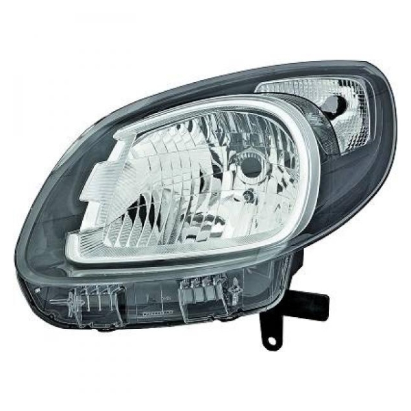 Scheinwerfer schwarz H4 rechts passt für Renault Kangoo Grand Rapid BE BOP 13-20