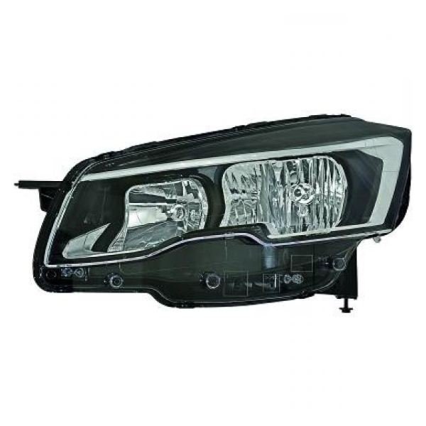 Valeo H7 Scheinwerfer links schwarz passt für Peugeot 508 I Facelift ab 14-18