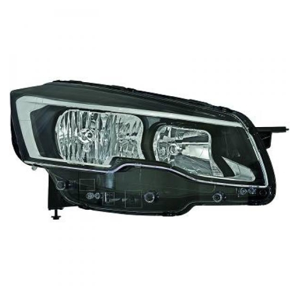 Valeo H7 Scheinwerfer rechts schwarz passt für Peugeot 508 I Facelift ab 14-18