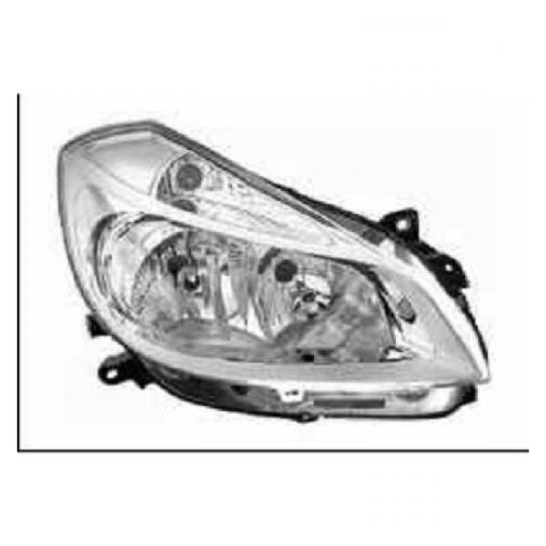 Valeo Scheinwerfer links H7/H1 Chrom passt für Renault Clio III+ Grandtour 08-09