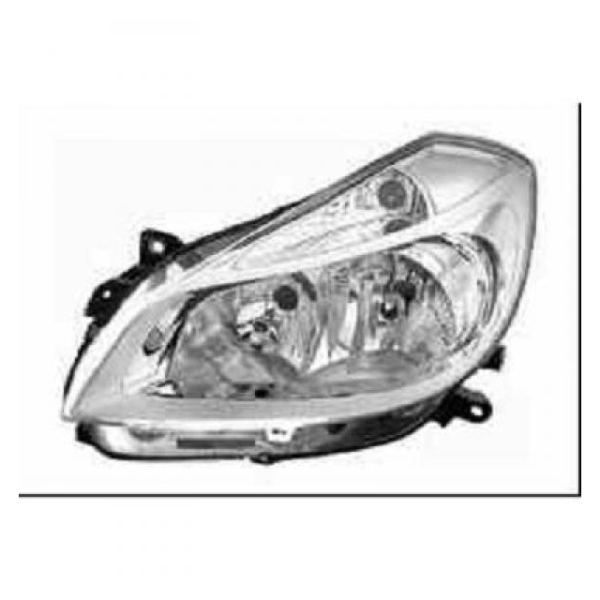 Valeo Scheinwerfer rechts H7/H1 Chrom passt für Renault Clio III+Grandtour 08-09