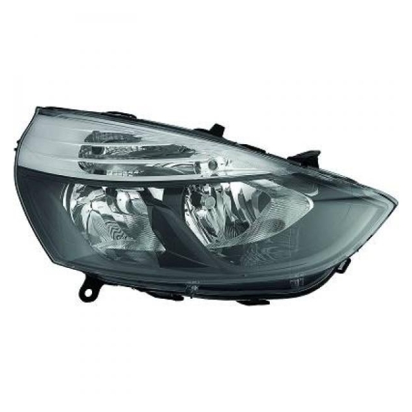 Scheinwerfer rechts chrom H7/H1 +Motor passt für Renault Clio IV+Grandtour 12-16