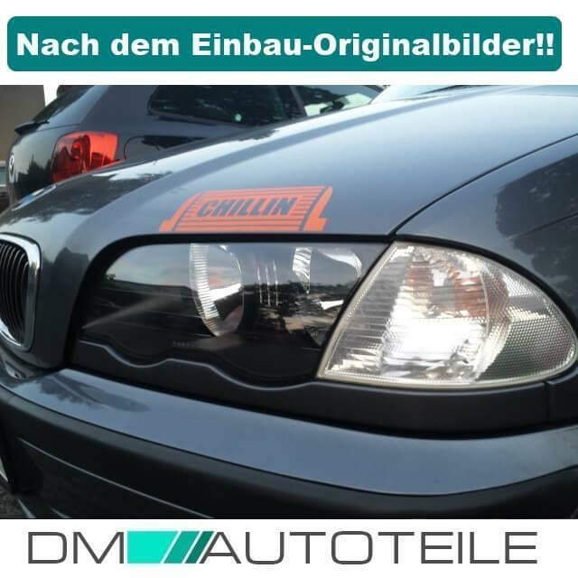 2x Scheinwerferglas Scheinwerfer Glas passt für BMW 3er E46 2/3 Türer