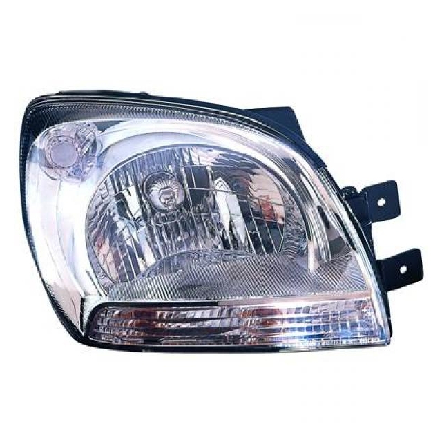 Scheinwerfer Depo chrom H4 links passt für Kia Sportage ab Baujahr 2004-2008