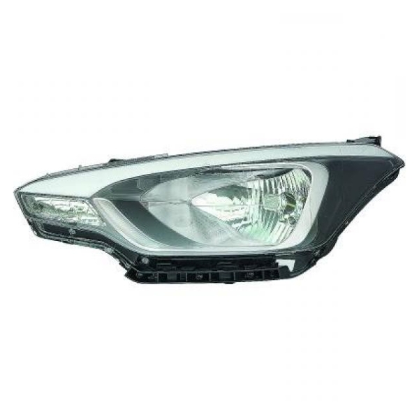 Scheinwerfer schwarz Depo H4 links passt für Hyundai i20 Coupe (GB) ab 14-20