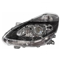 Scheinwerfer links schwarz H7/H7/H1 +Kurvenlicht passt für Renault Clio III 09>