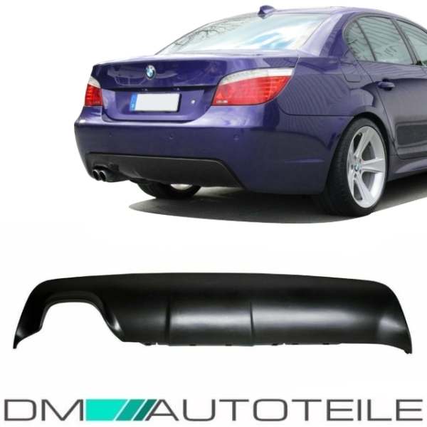 Heckdiffusor passt für BMW E60 E61 M Paket 2 Rohr Links 03-10 Schwarz Diffusor