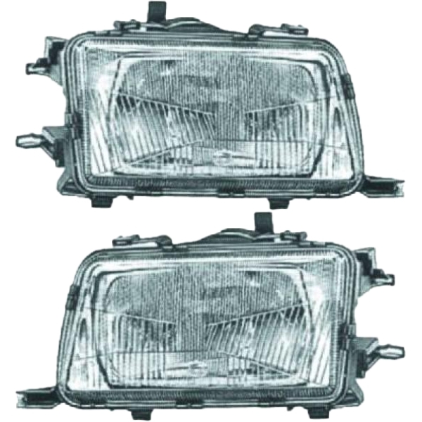 Scheinwerfer Halogen H4 SET passend für Audi 80 Limousine Avant B4 1991-1996