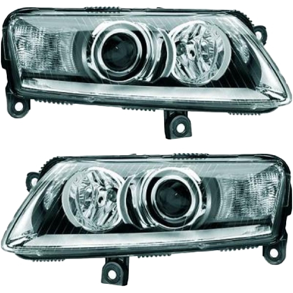 Original Hella Scheinwerfer D2S SET passt für Audi A6 C6 Vorfacelift ab 04-08