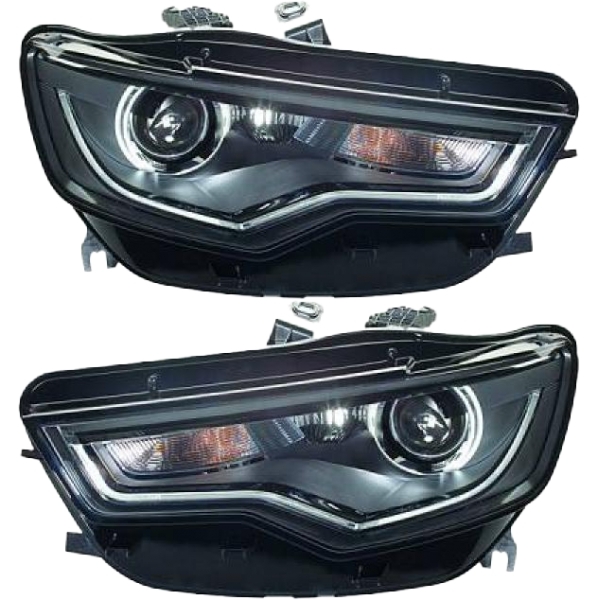 Hella Scheinwerfer + LED D3S/H7 SET passt für Audi A6 C7 Vorfacelift 11-14