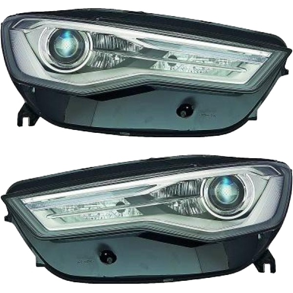 Bi-Xenon + LED Scheinwerfer SET passt für Audi A6 C7 Facelift Baujahr 14-18