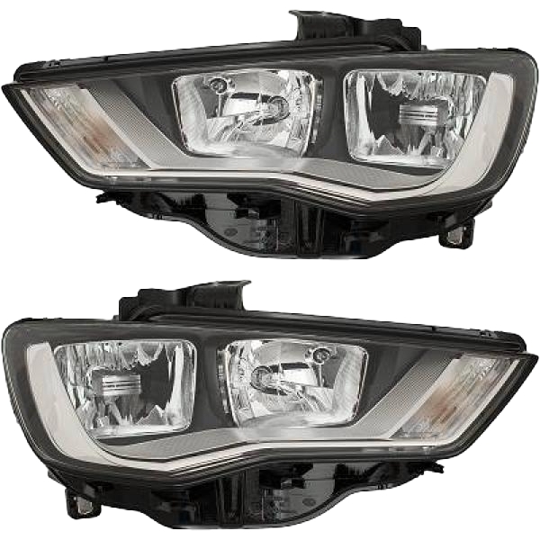 Scheinwerfer SET H7/H15 passt für Audi A3 8V Vorfacelift ab Baujahr 12-16