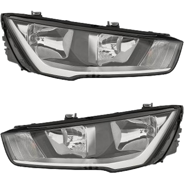 ZKW Scheinwerfer H7/H1 SET passt für Audi A1 8X Facelift ab Baujahr 15-18