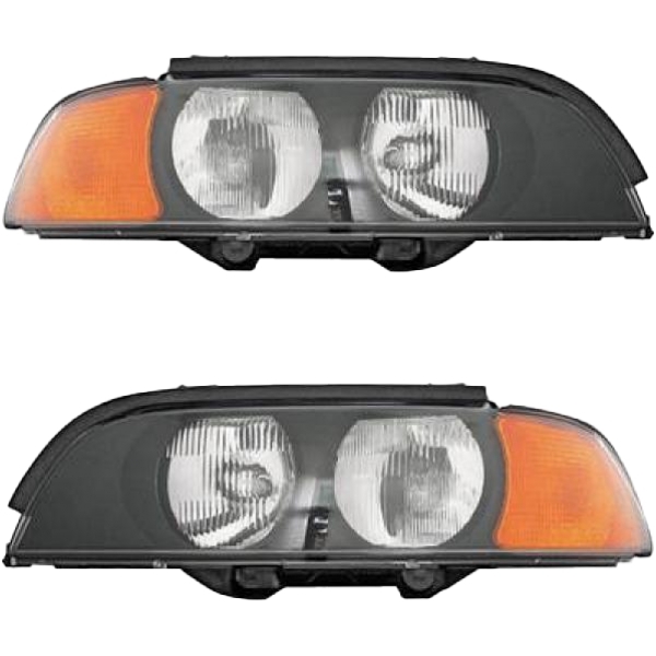 Scheinwerfer mit Motor H7/HB3 SET passt für BMW 5er Limo Touring E39 95-00