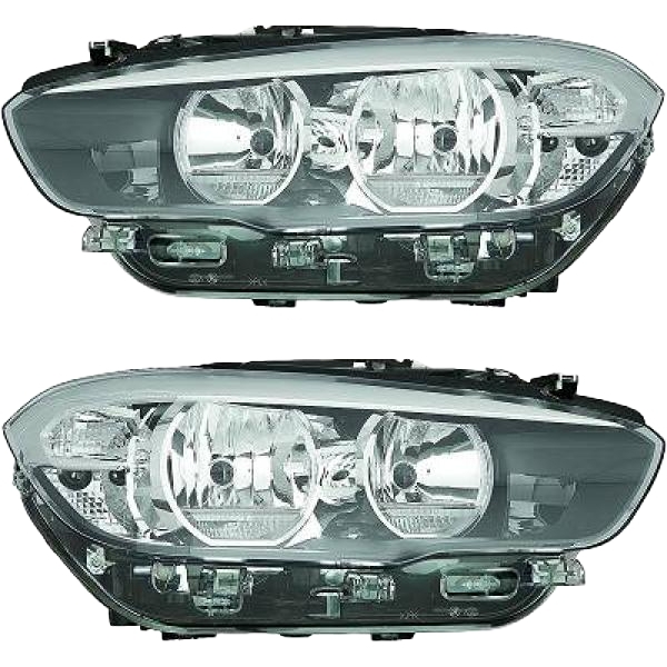 Halogen Scheinwerfer H7/H7 SET passend für BMW 1er F20 F21 Facelift ab 15-19