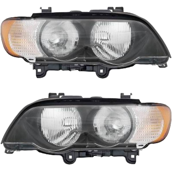 Scheinwerfer Blinker weiß H7 SET passt für BMW X5 (E53) Vorfacelift ab 00-03