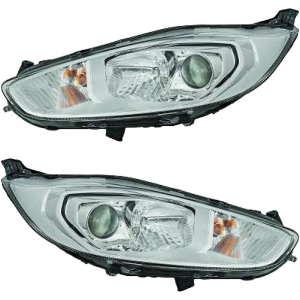 Scheinwerfer Visteon H1/H7 SET passt für Ford Fiesta VI (CB1) ab 2013-2017