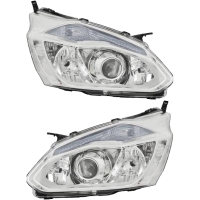 Scheinwerfer SET chrom passt für Ford Tourneo CUSTOM...