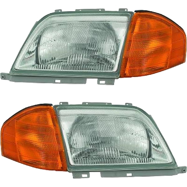 Marelli H4/Blinker orange Scheinwerfer SET passt für Mercedes SLR129 ab 92-01