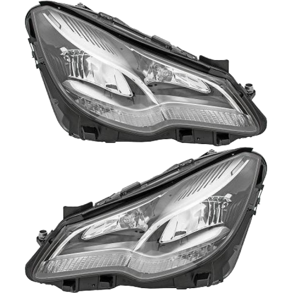 Hella Scheinwerfer LED/Halogen SET passt für Mercedes E (C207/A207) ab 13-17