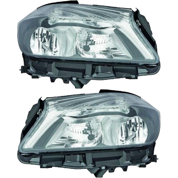 Hella Halogen Scheinwerfer H7/H15 SET passend für Mercedes A (W176) ab 12-18