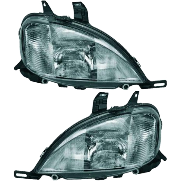 Scheinwerfer mit Motor H7/H1/H3 SET passt für Mercedes M-Klasse W163 98-01