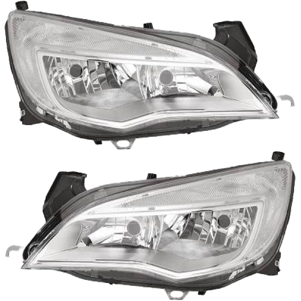 Scheinwerfer H7/H7 Hella mit TGFL SET passt für Opel Astra J (P10/J) ab 09-12